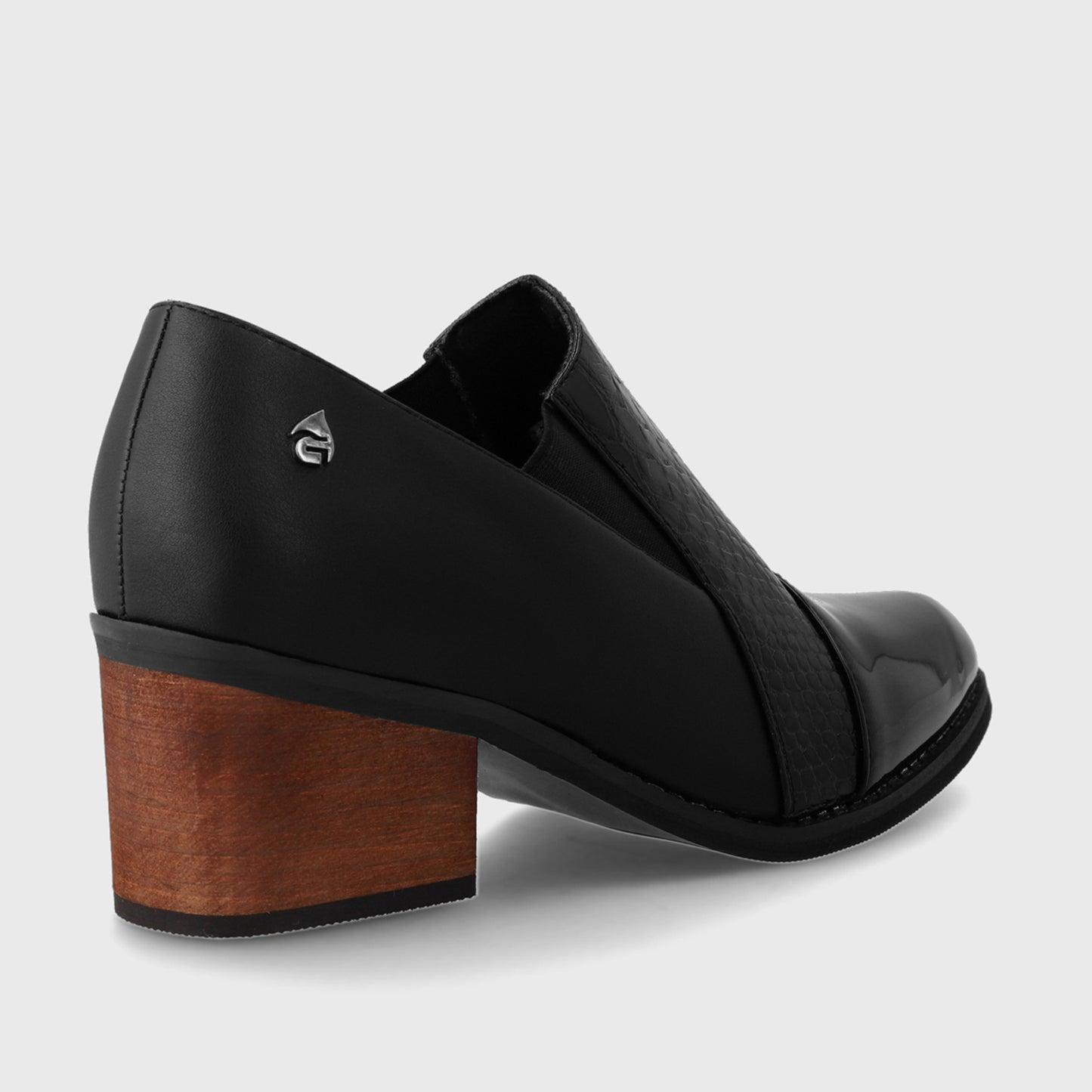 Zapato Taco Negro Mujer 33731