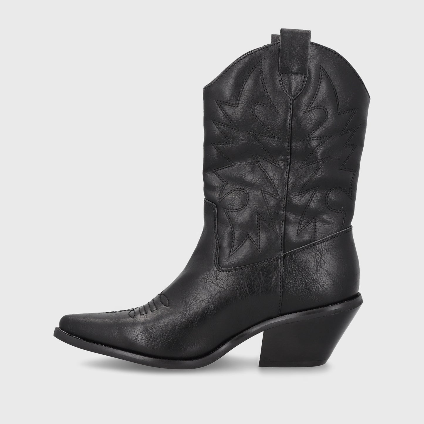 Bota Texana Negra Mujer 33751