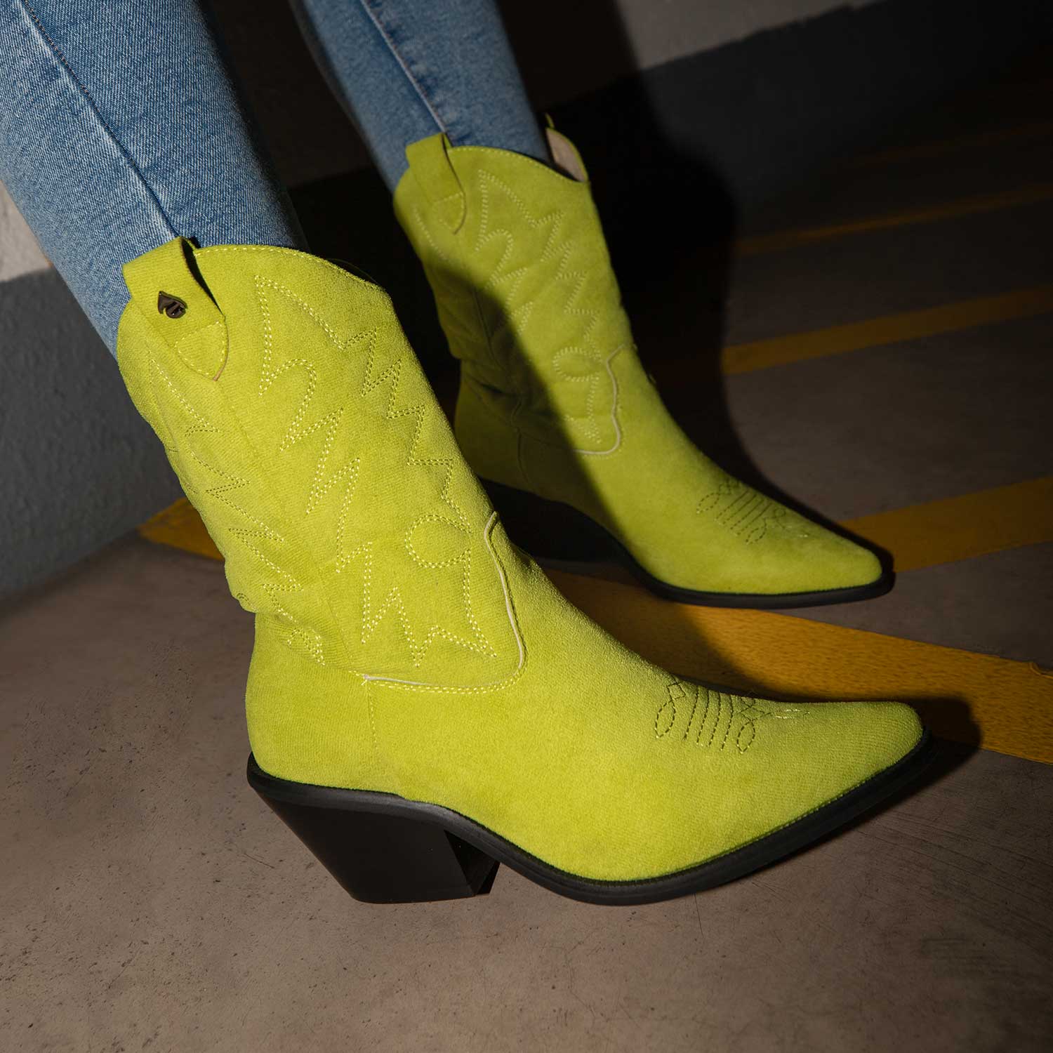 Bota Texana Verde Mujer 33751