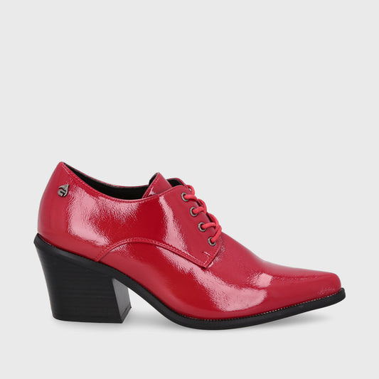 Zapato Taco Rojo Mujer 33763