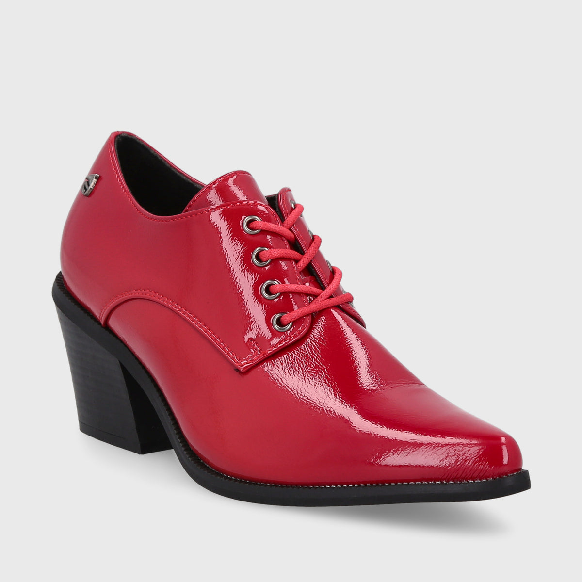 Zapato Taco Rojo Mujer 33763