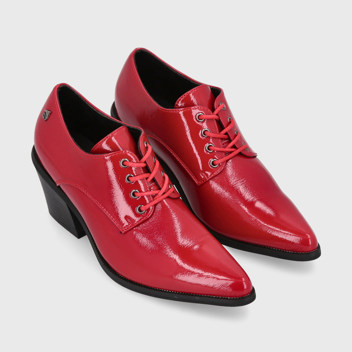 Zapato Taco Rojo Mujer 33763