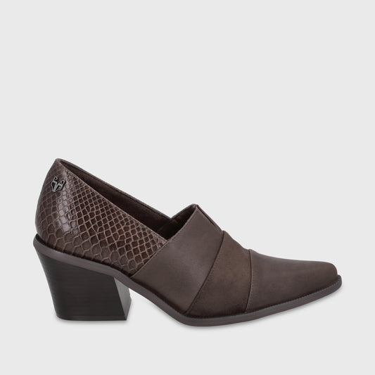 Zapato Taco Café Mujer 3376502