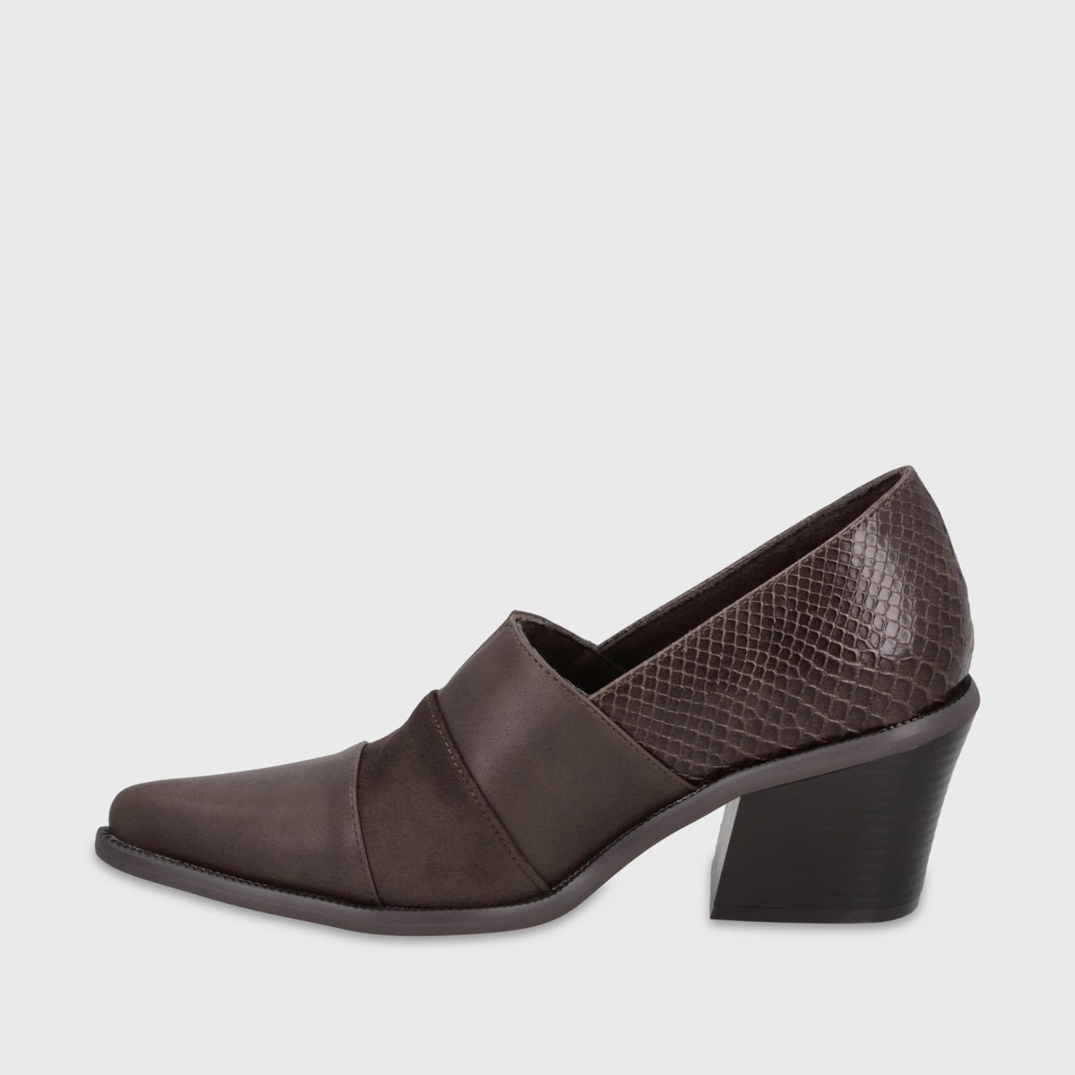 Zapato Taco Café Mujer 3376502