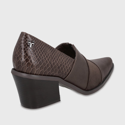 Zapato Taco Café Mujer 3376502