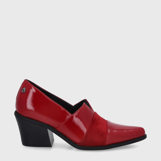 Zapato Taco Rojo Mujer 33765