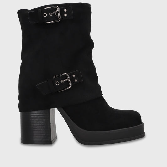 Botin Taco Negro Mujer 3378601