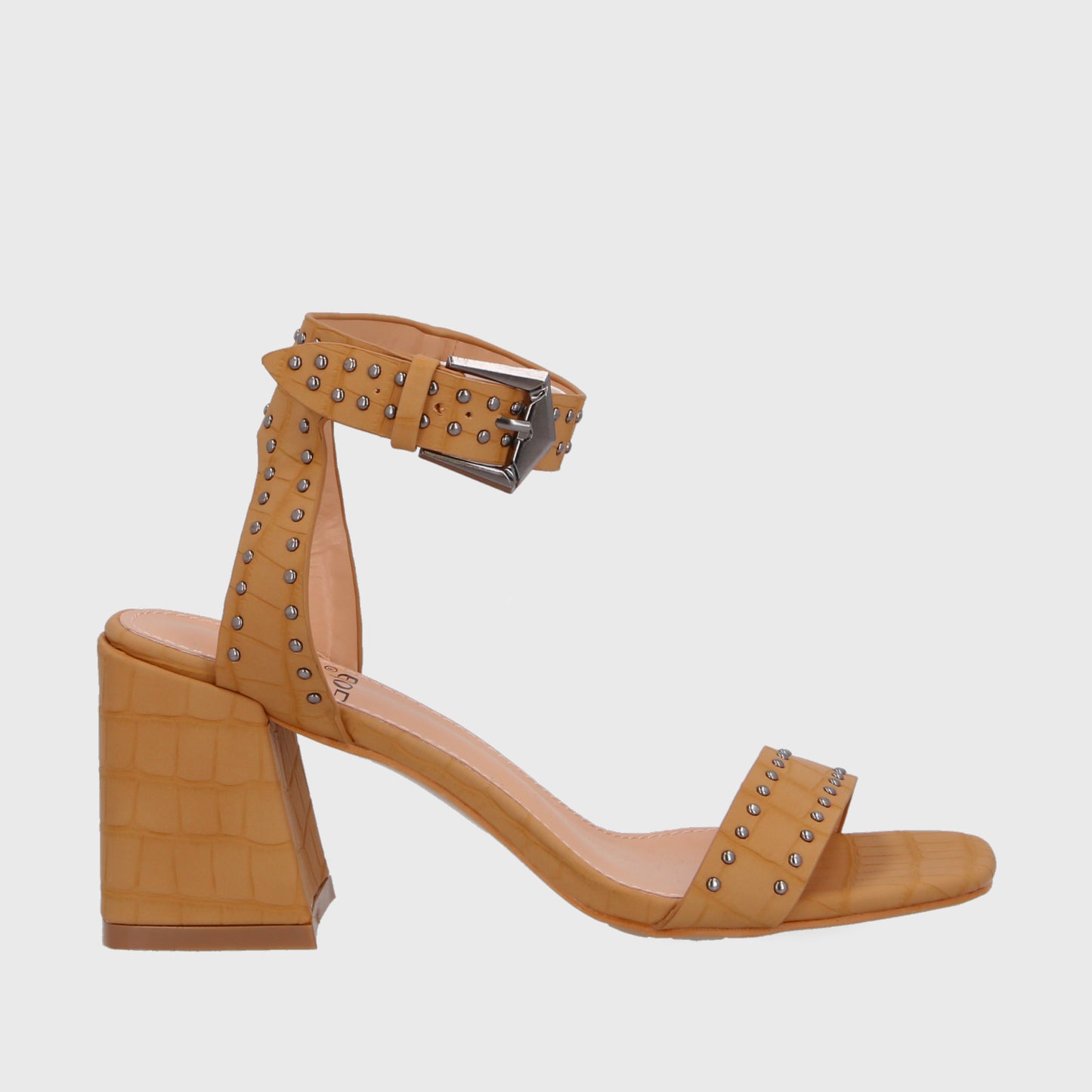 Sandalia Taco Camel Mujer 35131