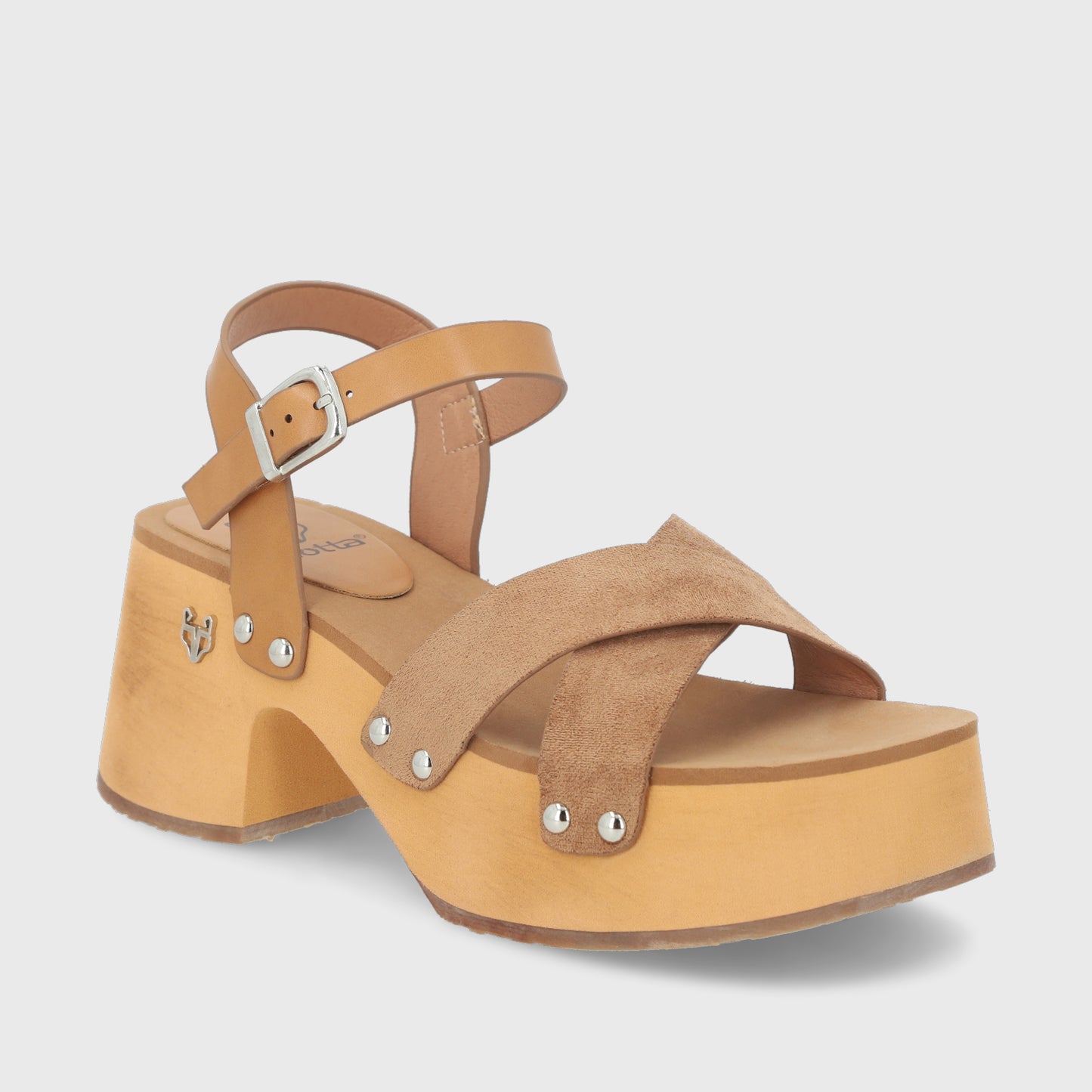 Sandalia Camel Mujer 35263