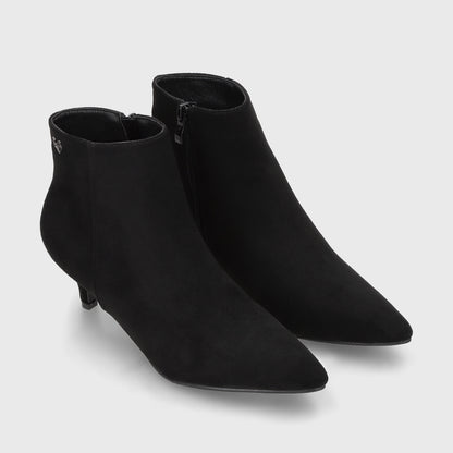Botin Taco Negro Mujer 35606
