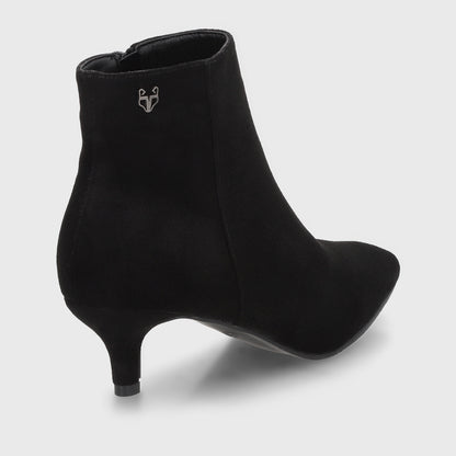 Botin Taco Negro Mujer 35606