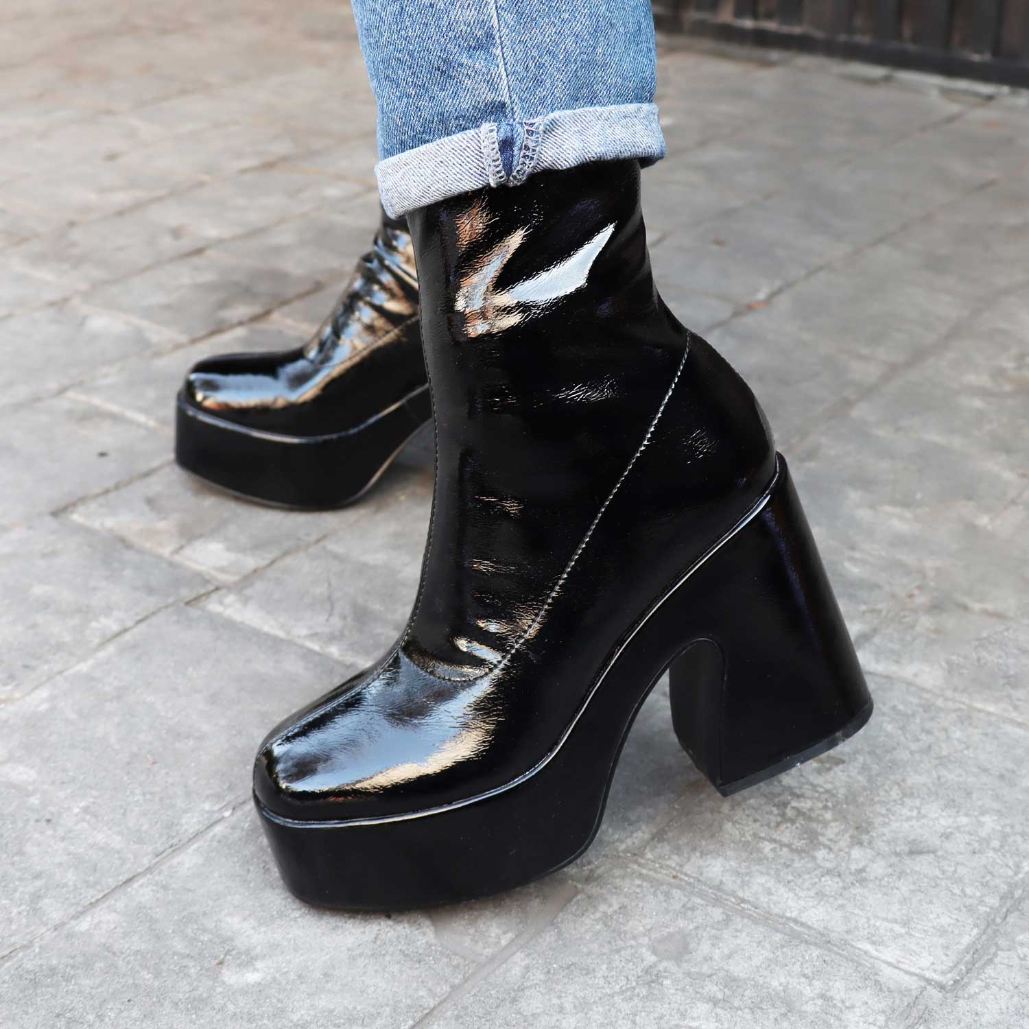 Botín Negro Mujer 35702