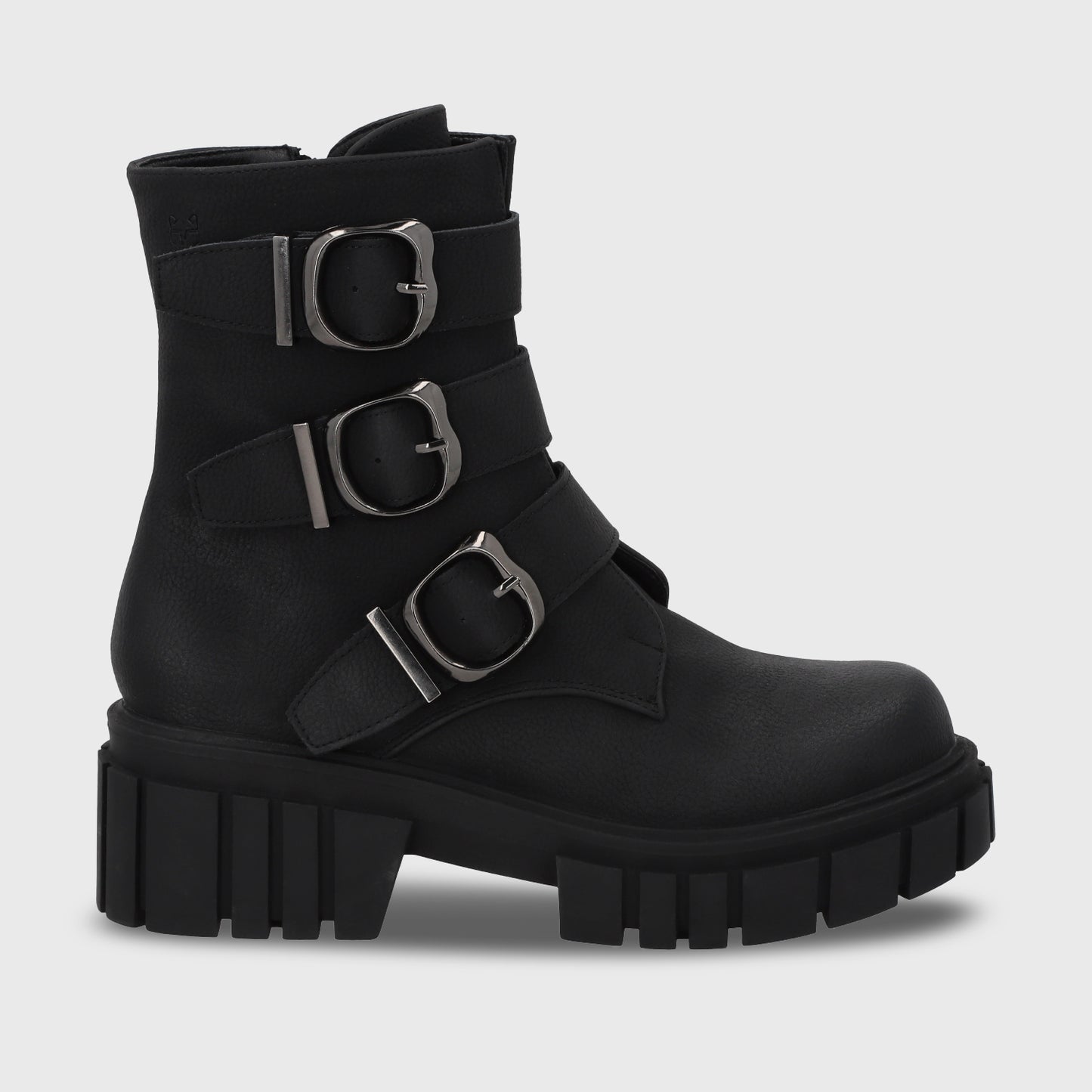 Botin Plataforma Negro Mujer 35934