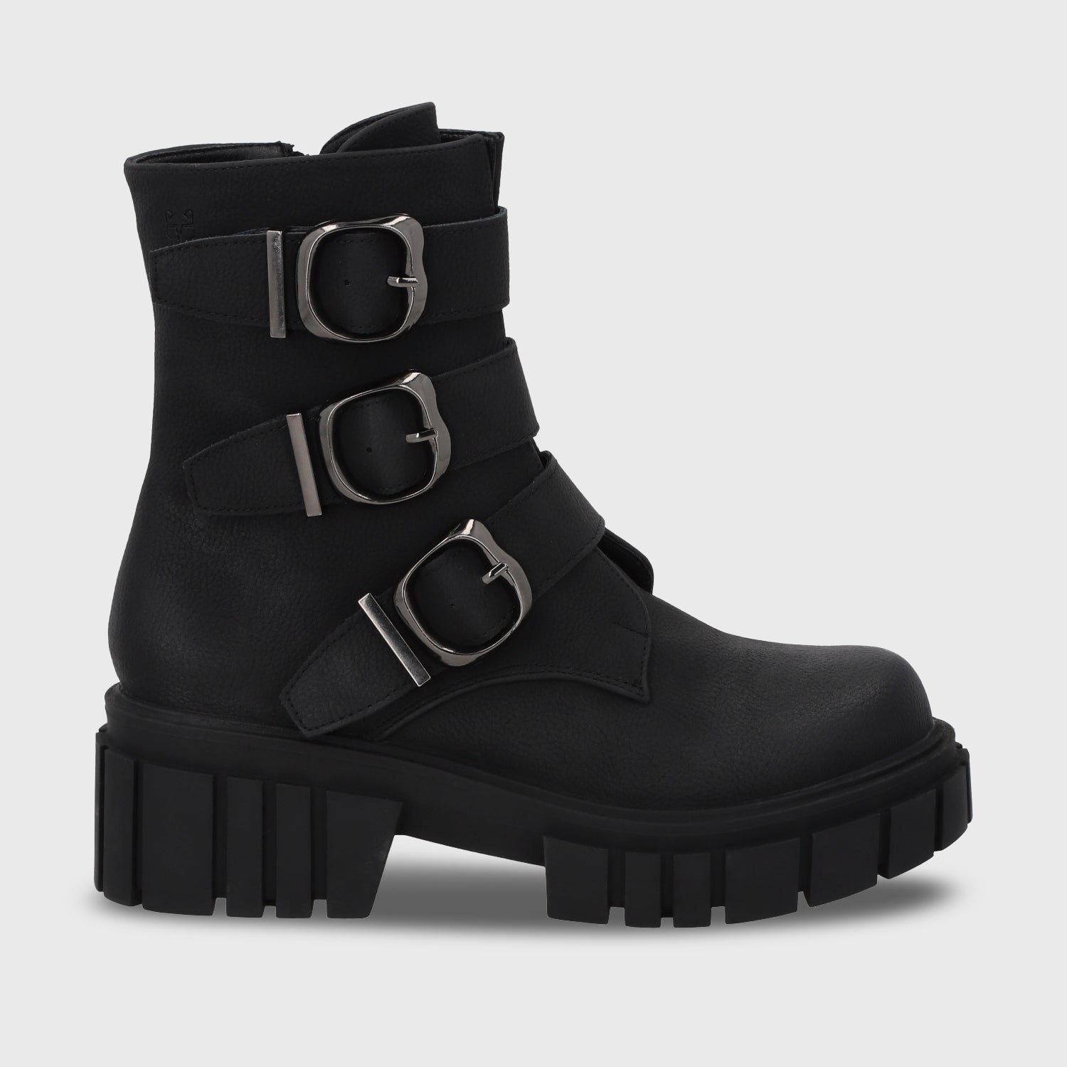 Botin Plataforma Negro Mujer 35934