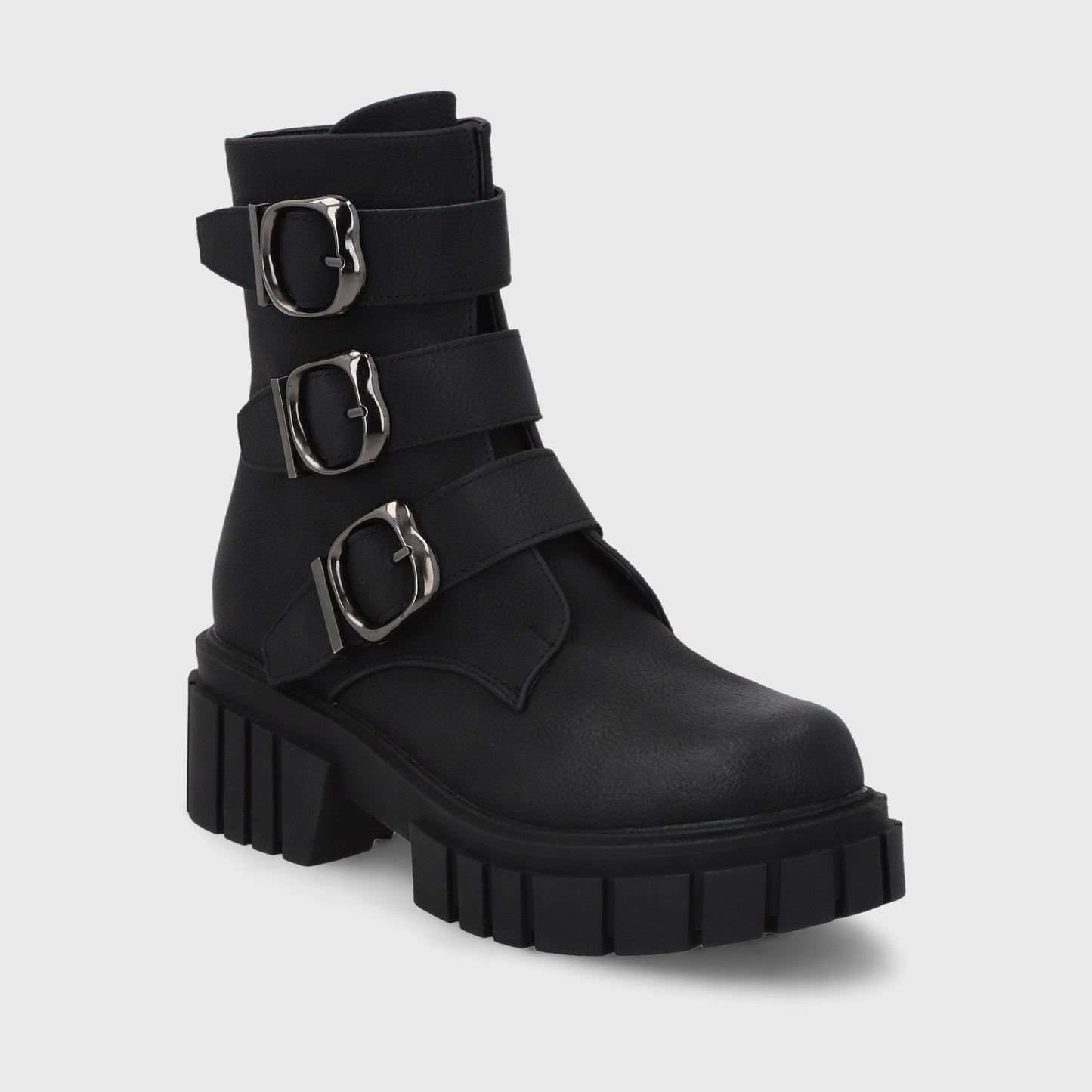 Botin Plataforma Negro Mujer 35934