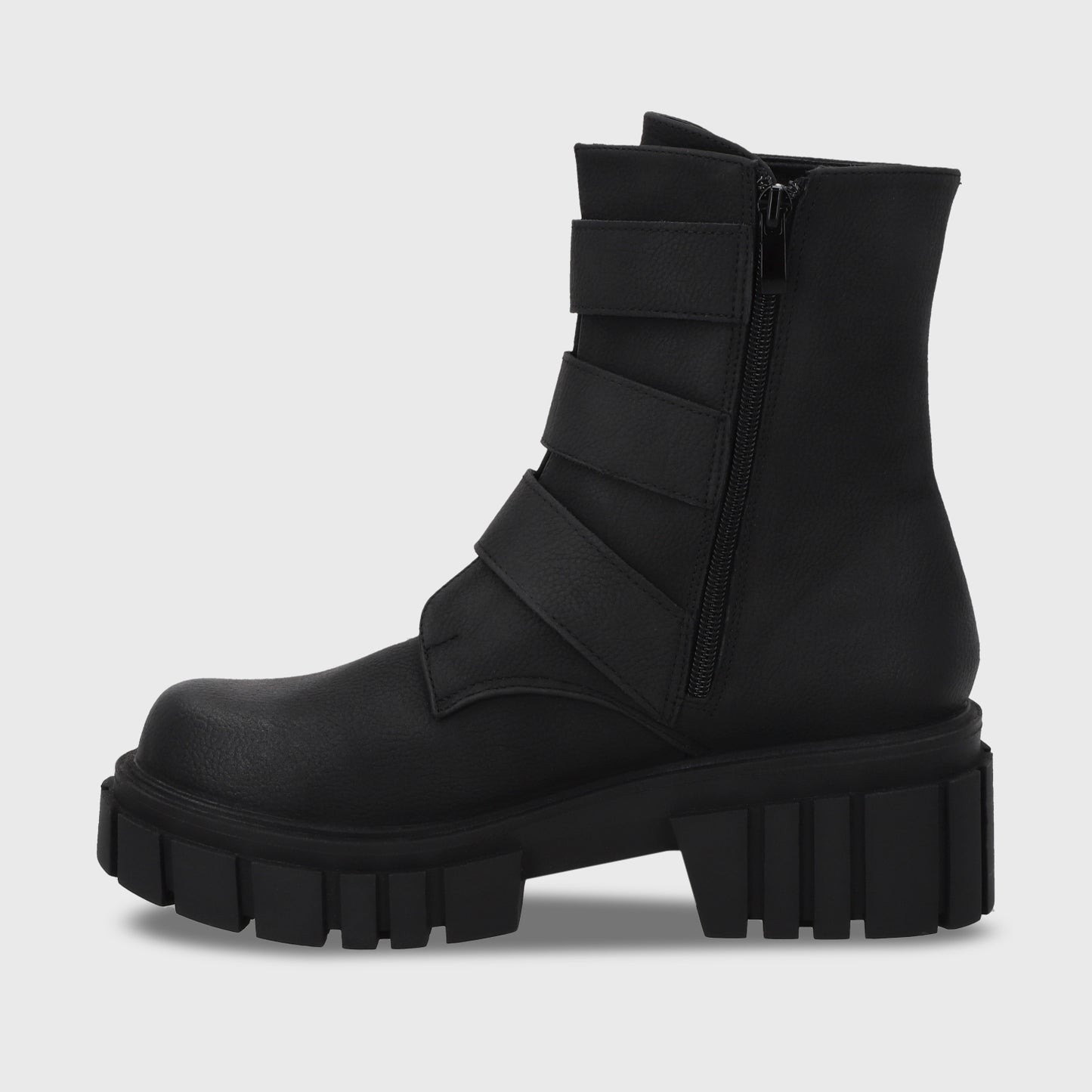 Botin Plataforma Negro Mujer 35934