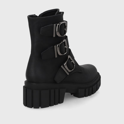 Botin Plataforma Negro Mujer 35934