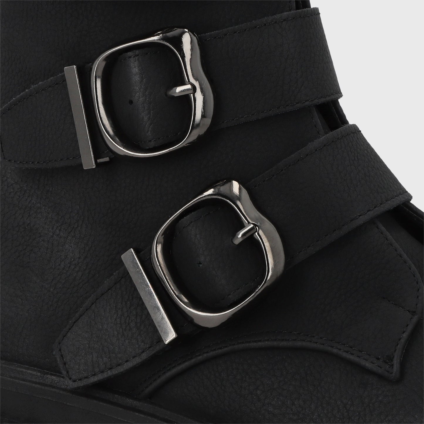Botin Plataforma Negro Mujer 35934