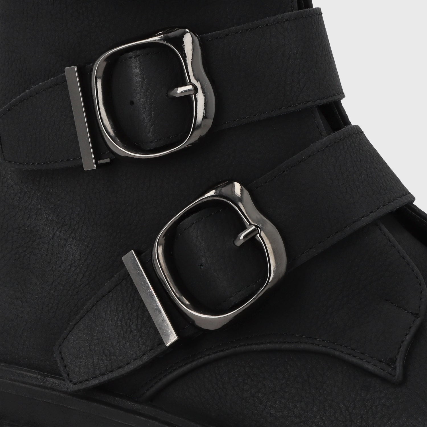 Botin Plataforma Negro Mujer 35934
