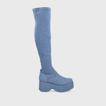 Bota Denim Mujer 35962