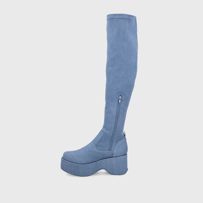 Bota Denim Mujer 35962