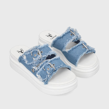 Sandalia Denim Mujer 43014