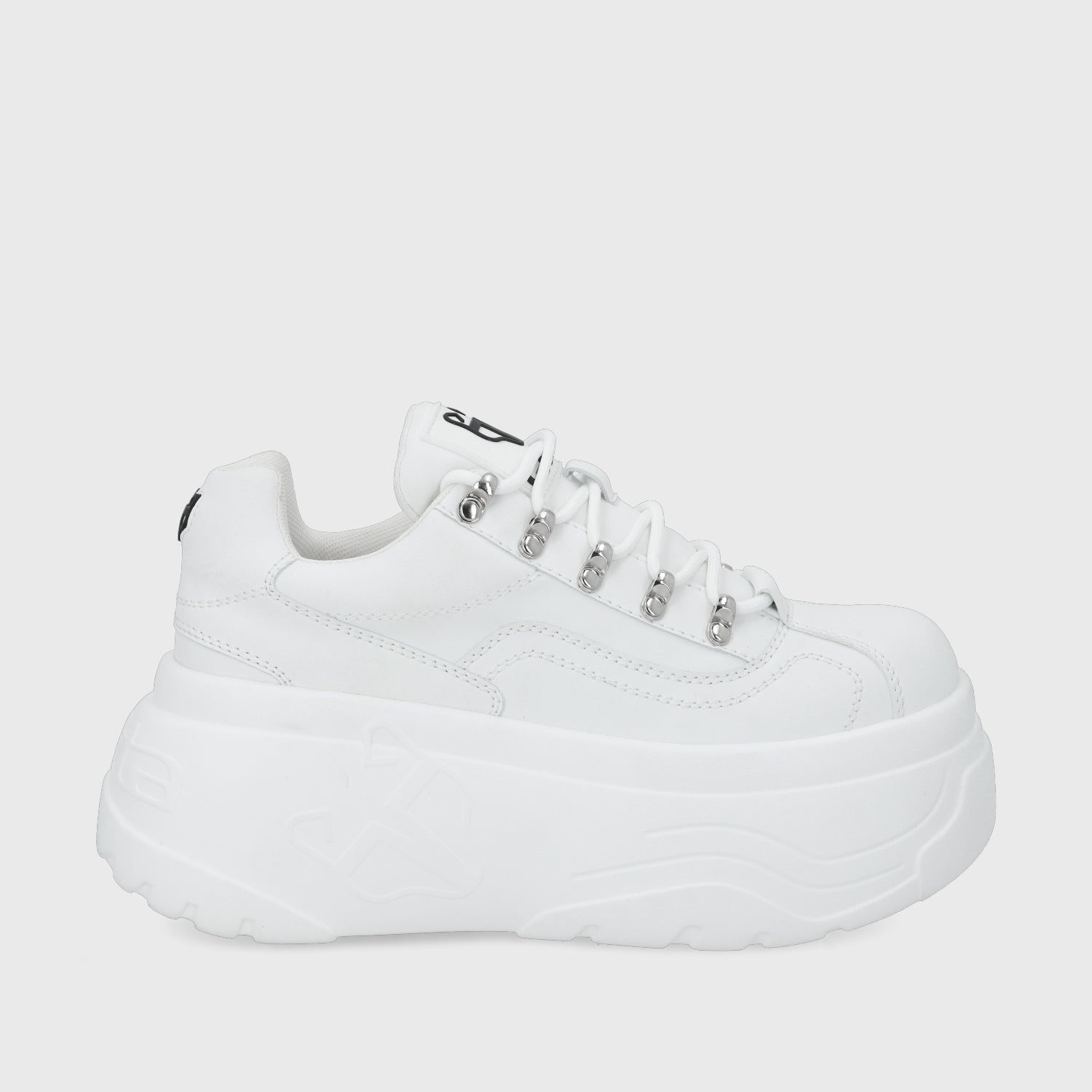 Zapatilla Plataforma Blanca Mujer 43061