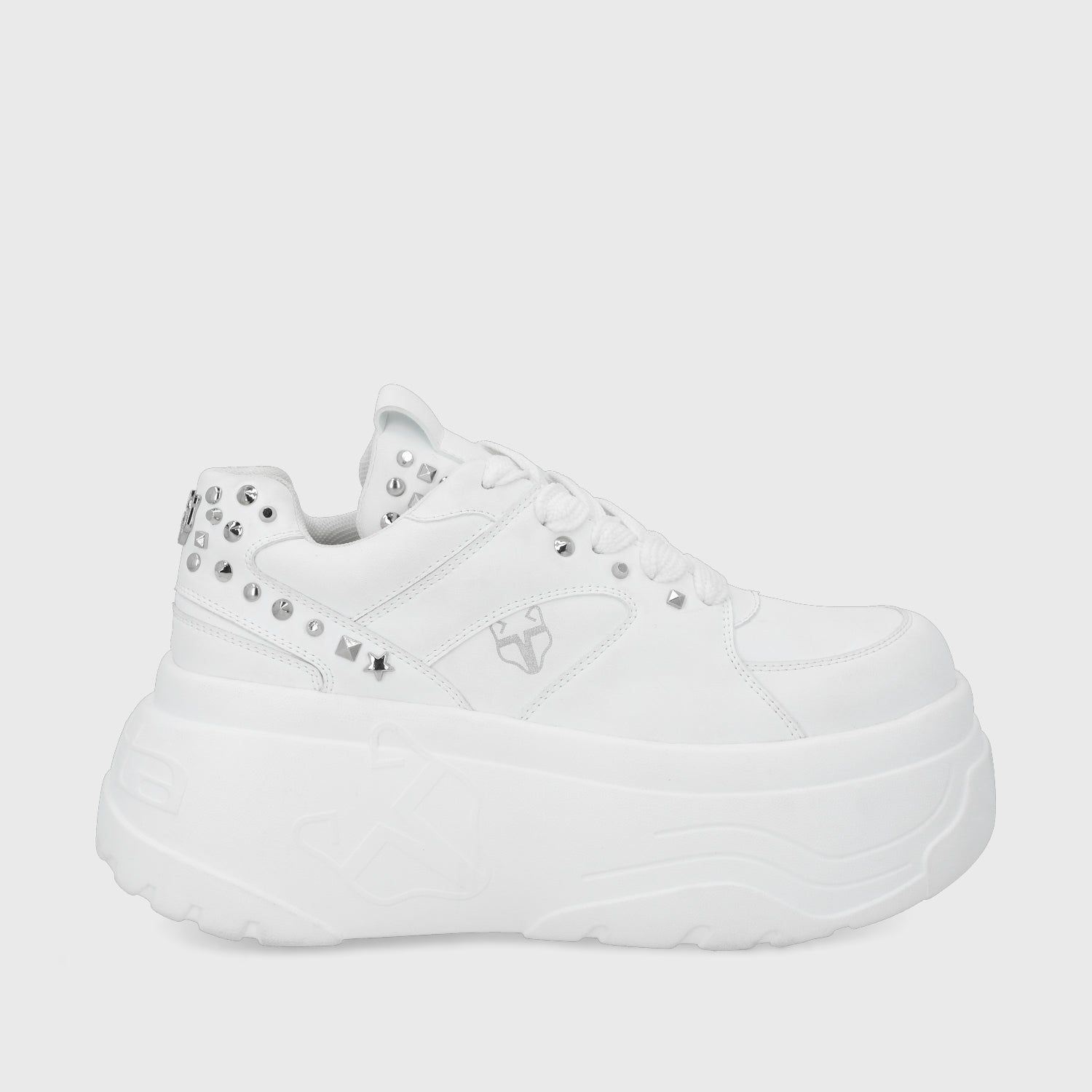 Zapatilla Plataforma Blanca Mujer 43062 - Main Image