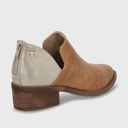 Zapato Taco Camel Mujer 43108