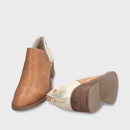 Zapato Taco Camel Mujer 43108