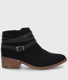 Botin Taco Negro Mujer 43109