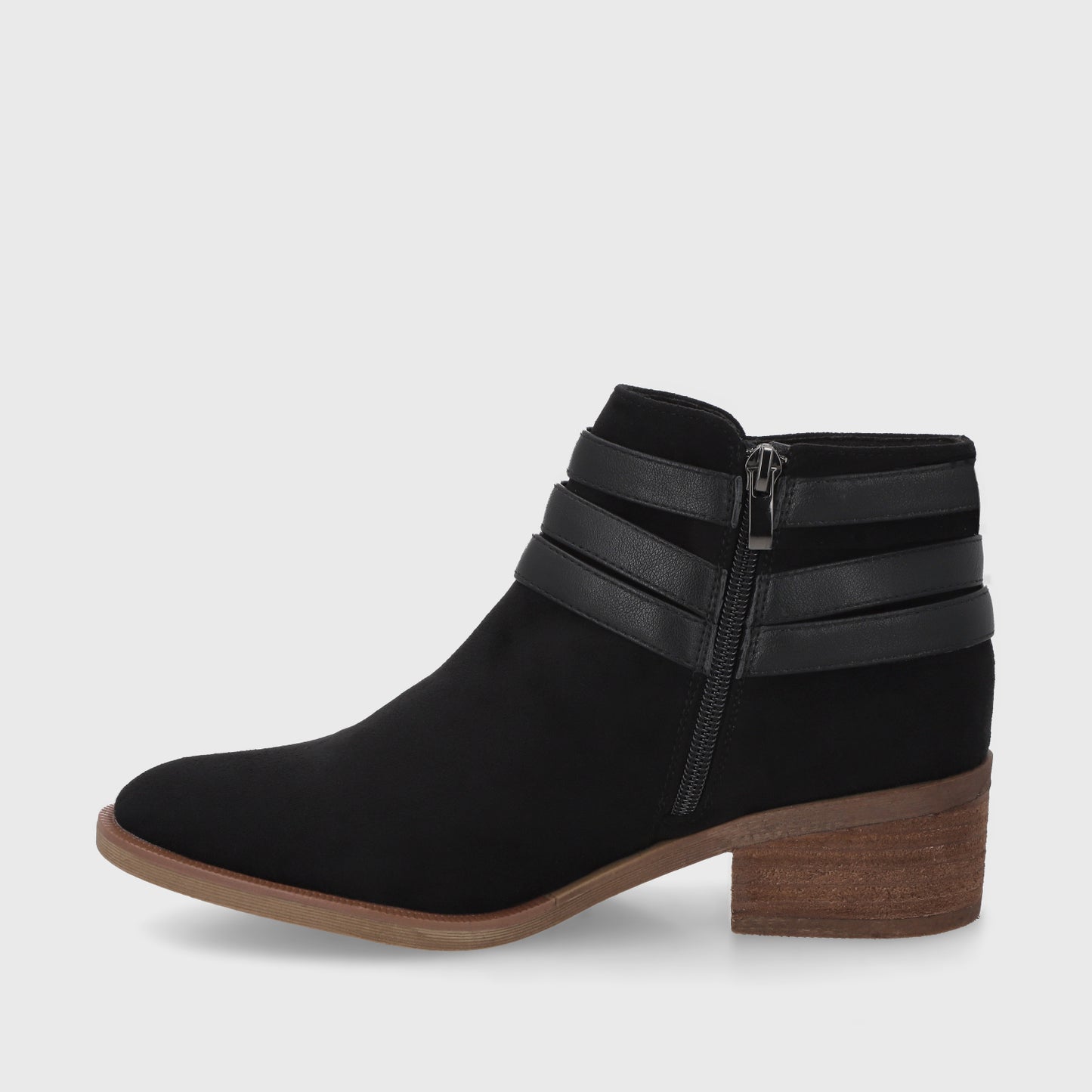 Botin Taco Negro Mujer 43109