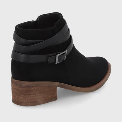 Botin Taco Negro Mujer 43109