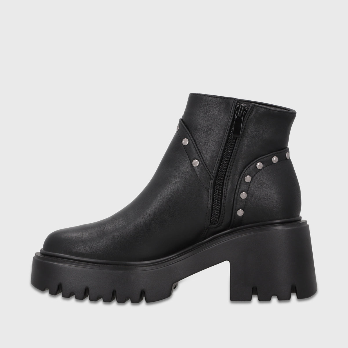Botin Taco Negro Mujer 4575245