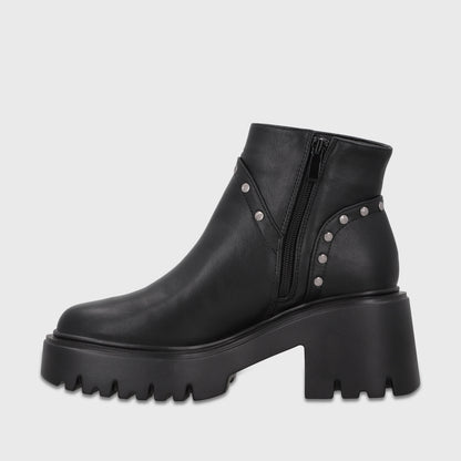 Botin Taco Negro Mujer 4575245