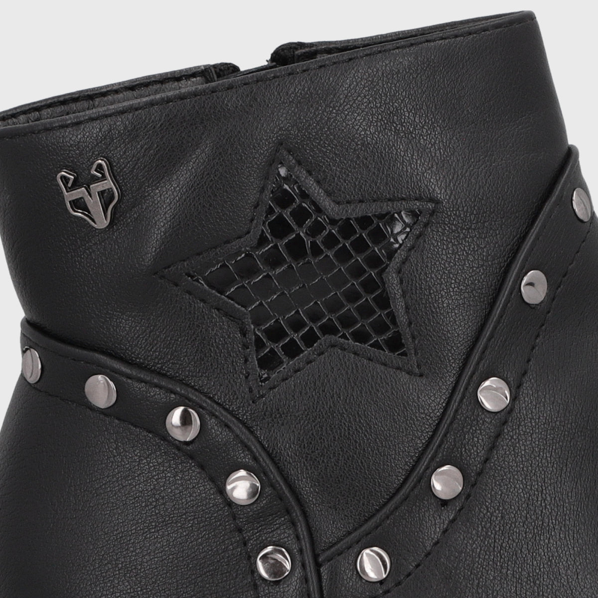 Botin Taco Negro Mujer 4575245