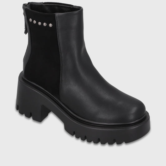 Botin Plataforma Negro Mujer 4575401