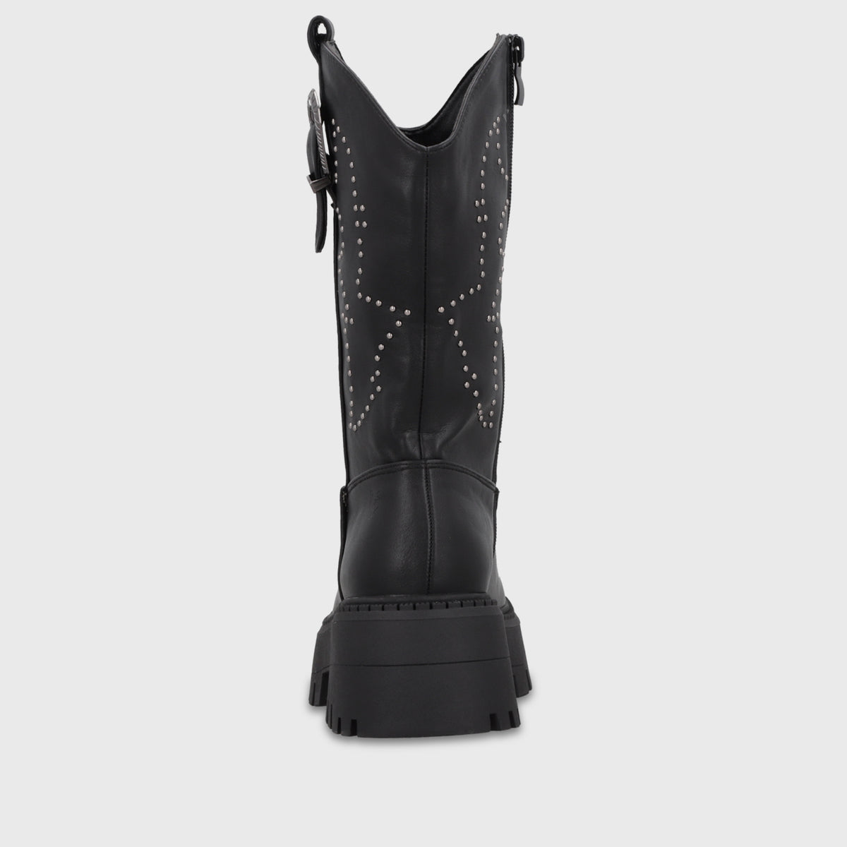 Bota Plataforma Negra Mujer 4580701