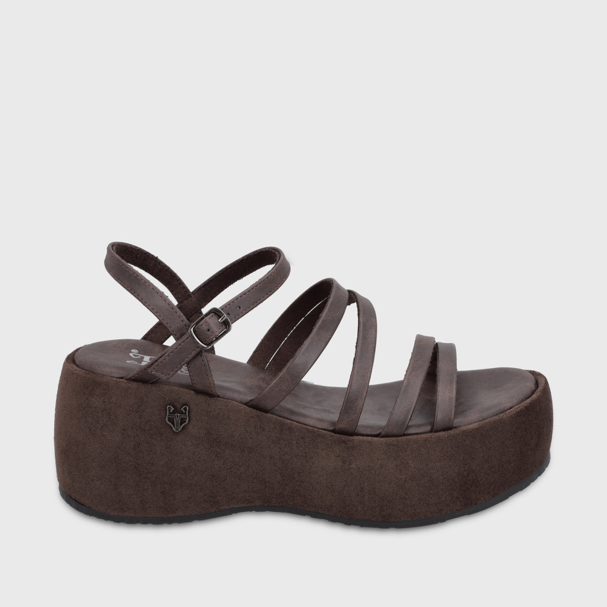 Sandalia Plataforma Café Mujer 45822