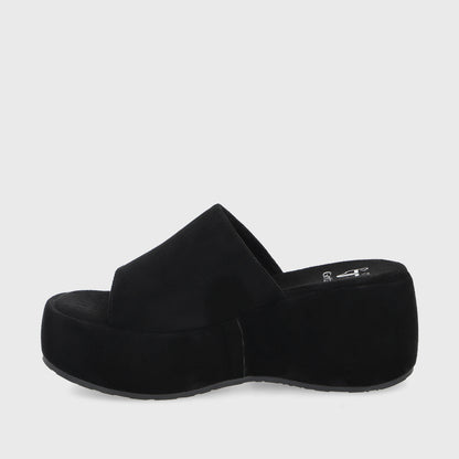 Sandalia Negra Mujer 45824