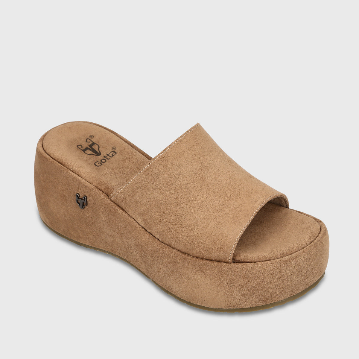 Sandalia Plataforma Camel Mujer Eva