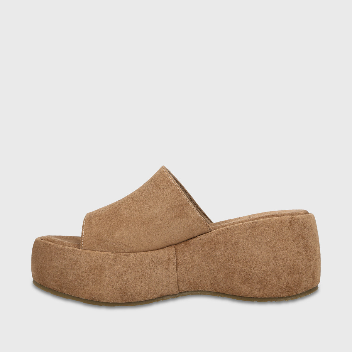 Sandalia Plataforma Camel Mujer Eva