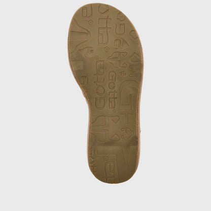 Sandalia Plataforma Camel Mujer Eva