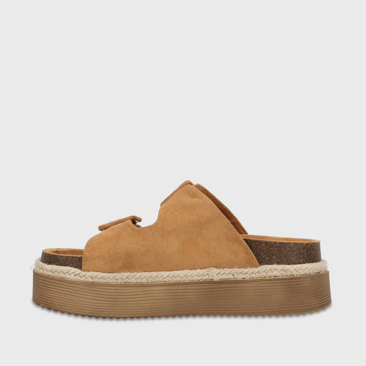 Sandalia Plataforma Camel Mujer Javiera
