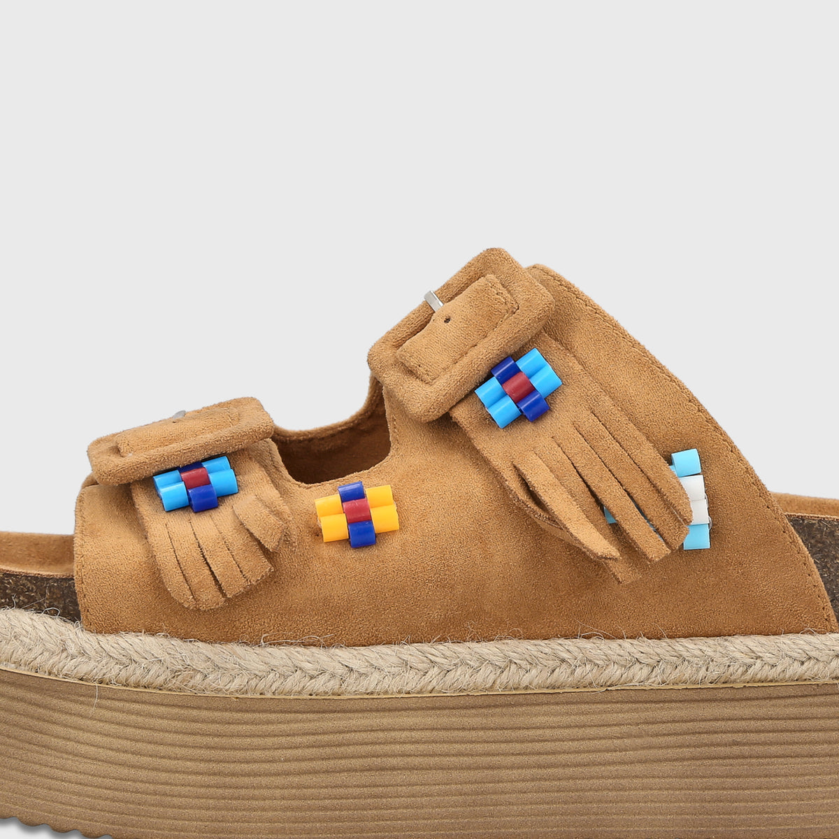 Sandalia Plataforma Camel Mujer Javiera