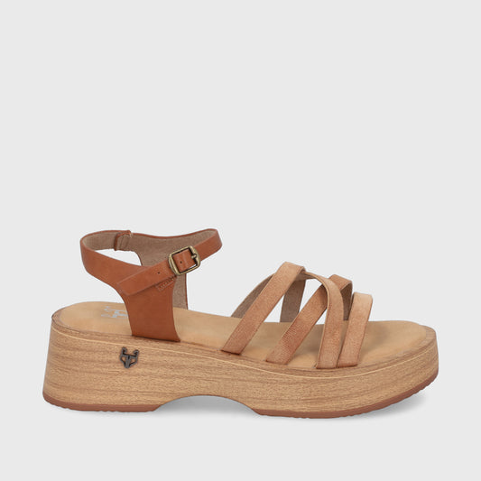 Sandalia Beige  Mujer 45892