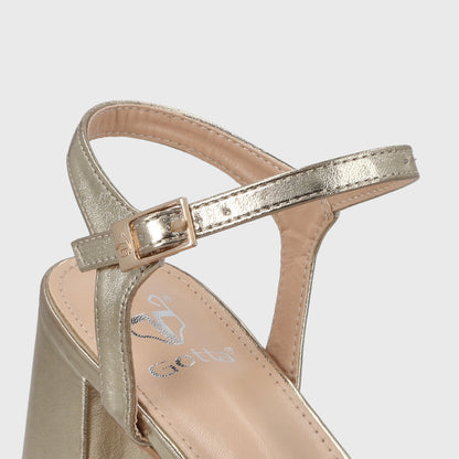 Sandalia Taco Cobre Mujer 45902