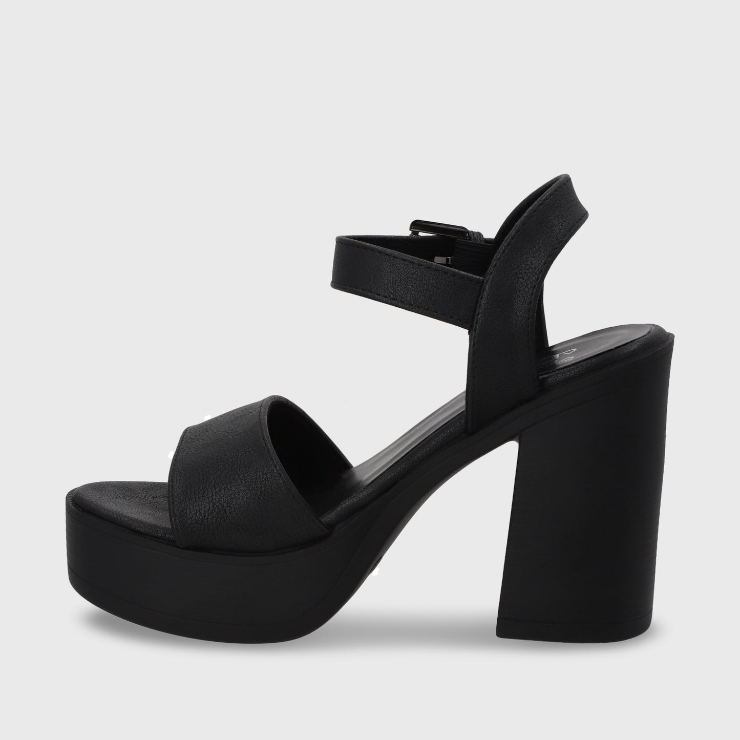 Sandalia Plataforma Negro Mujer 45961