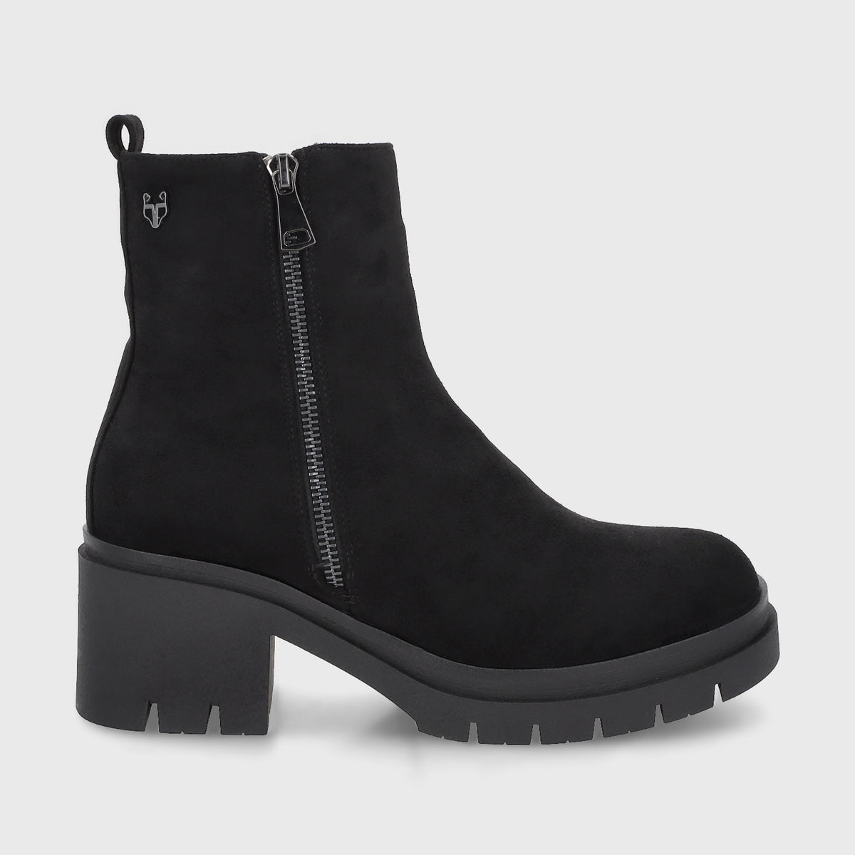 Botin Plataforma Negro Mujer 46203
