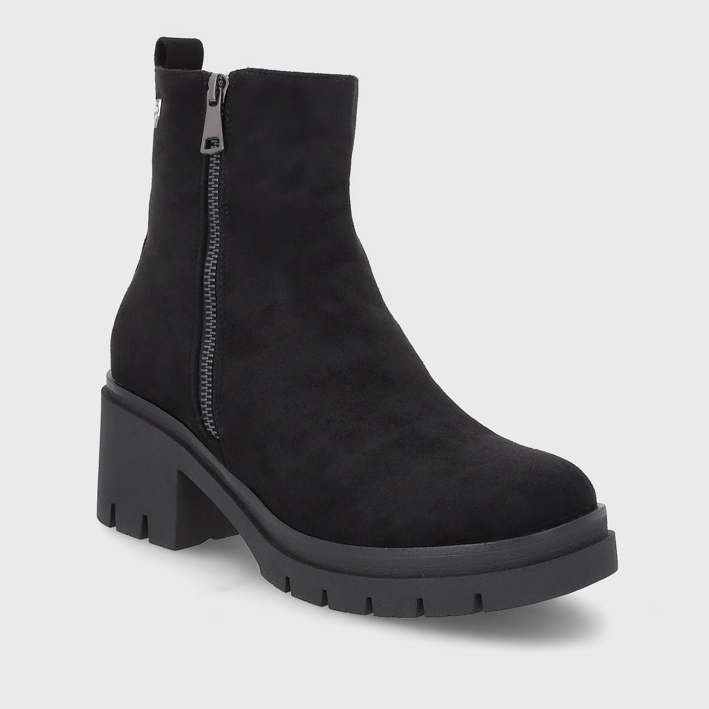 Botin Plataforma Negro Mujer 46203